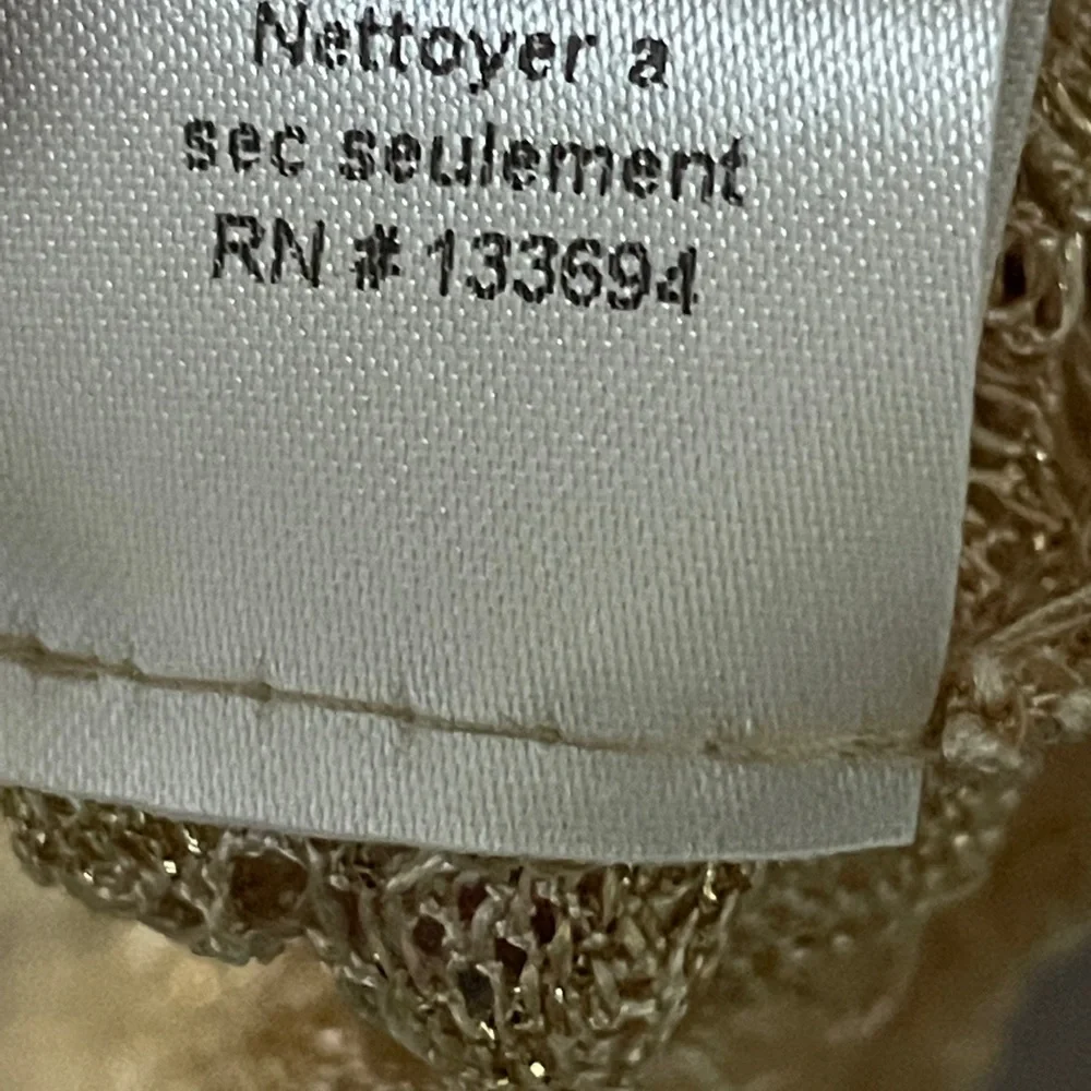 Anthropologie Papier-mâché gold spun tank top S